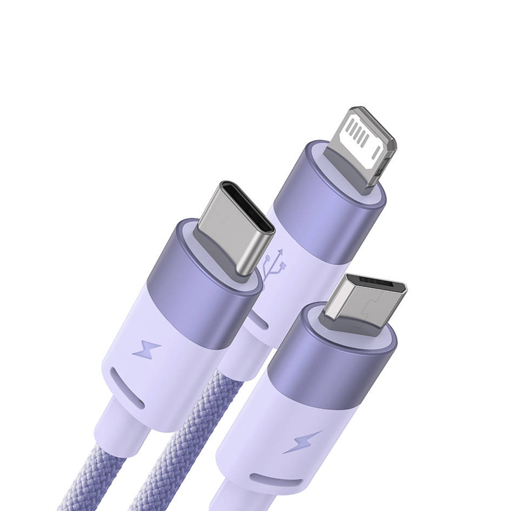 Baseus StarSpeed 3 az 1-ben töltőkábel USB - USB-C + Micro + Lightning 3,5A, 1.2m