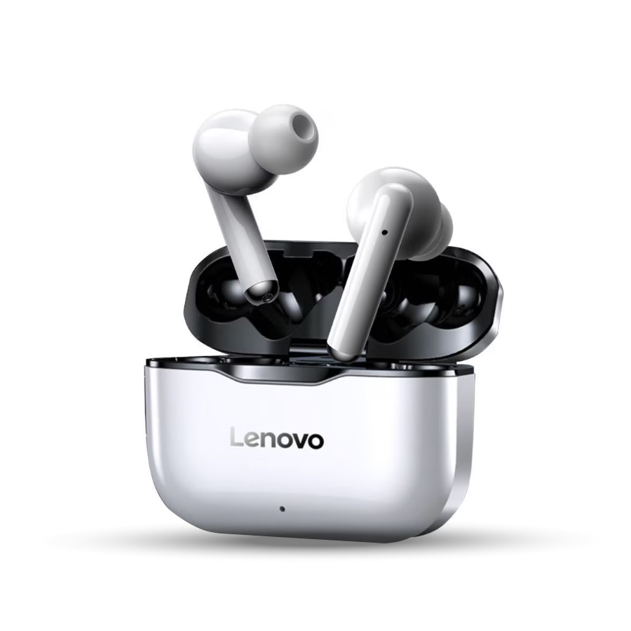 Lenovo LivePods LP1 Bluetooth 5.0 Vezeték Nélküli Fülhallgató Töltőtokkal Fehér-Szürke